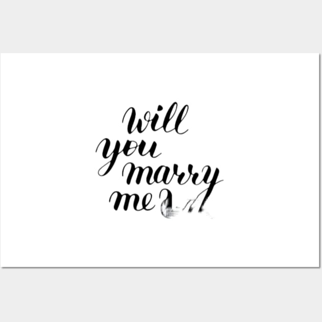 Will you marry me Wall Art by RubyCollection